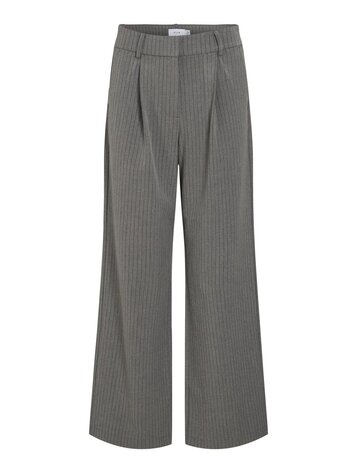 Vila Vila | Pantalon winnie gestreept grijs