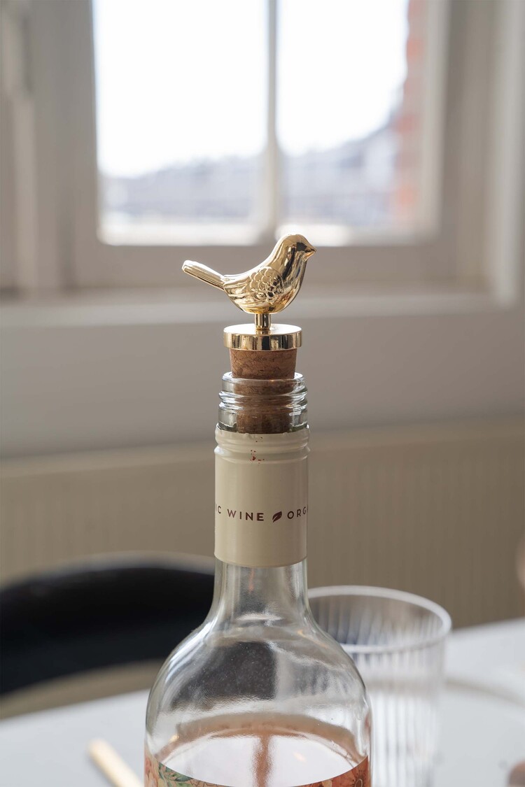 Zusss Zusss | Wijnstopper vogel goud