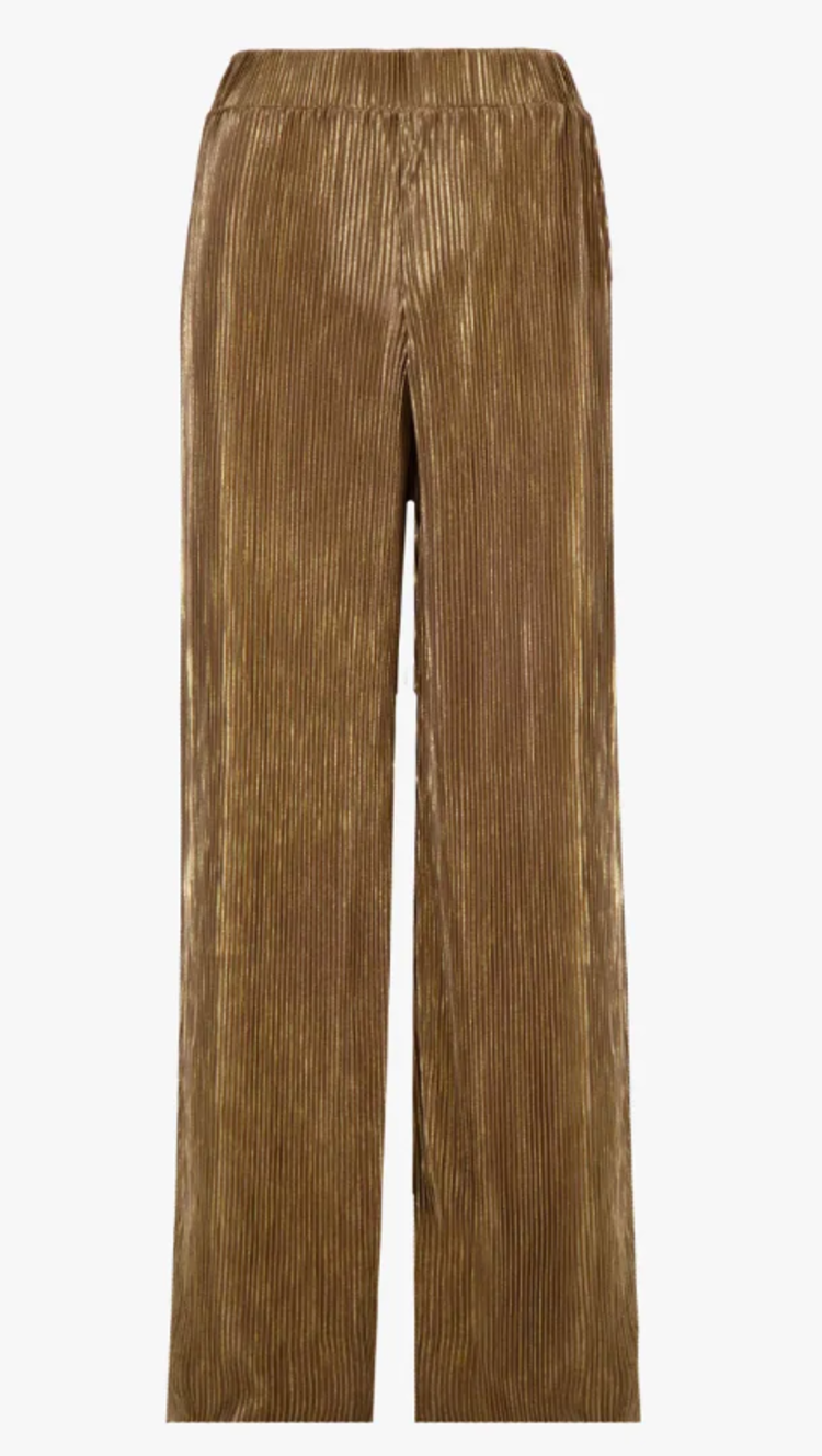 Zusss Zusss | Broek plisse champgane goud