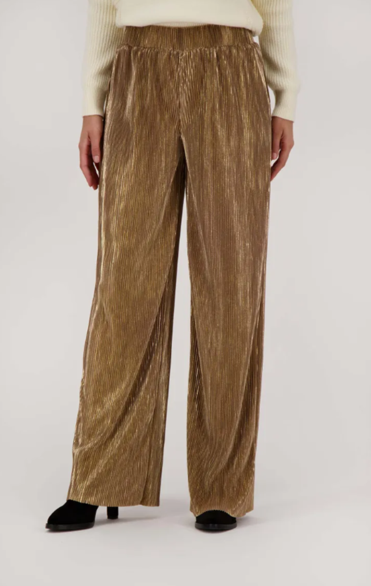 Zusss Zusss | Broek plisse champgane goud