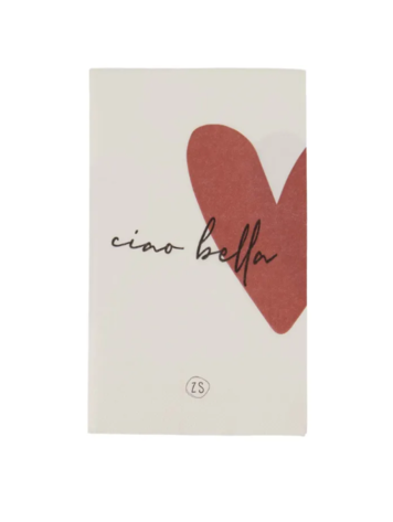 Zusss Zusss |servetten rechthoek 11x20cm wit / port