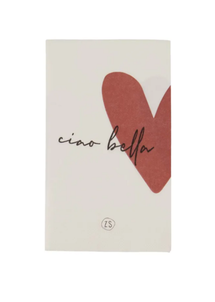 Zusss Zusss |servetten rechthoek 11x20cm wit / port