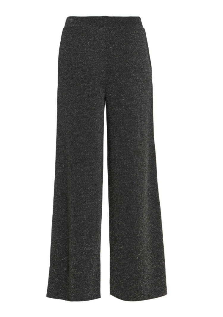 Vila Vila | Broek Eleina black/silver