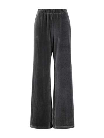 Zusss Zusss | Fluwelen broek antraciet