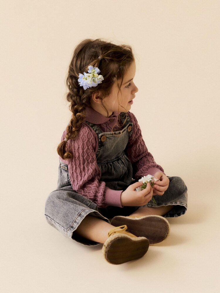 Lil Atelier Lil Atelier | Tuinbroek Tems light grey denim