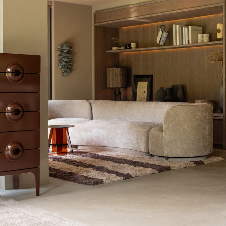 WOOOD. Woood | Merge ladekast 6 lades hout bruin/rood