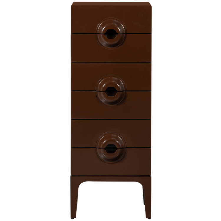 WOOOD. Woood | Merge ladekast 6 lades hout bruin/rood