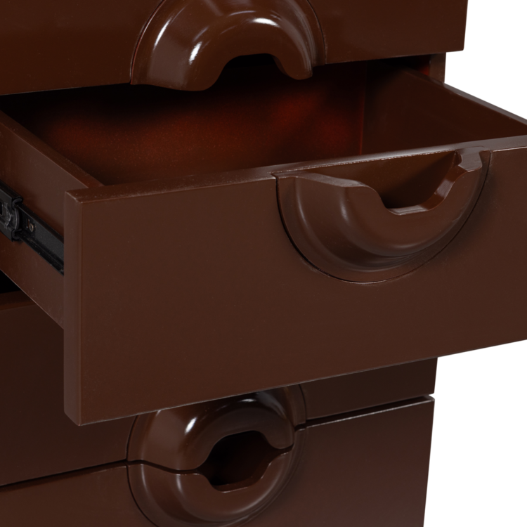 WOOOD. Woood | Merge ladekast 6 lades hout bruin/rood