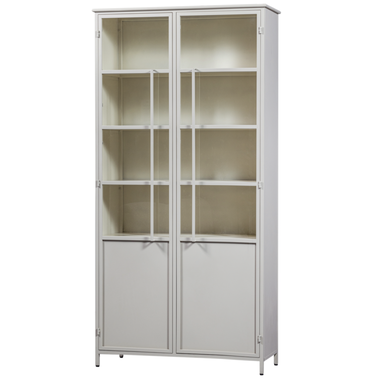 WOOOD. Woood | Exhibit XL 2 deurs vitrinekast metaal zand