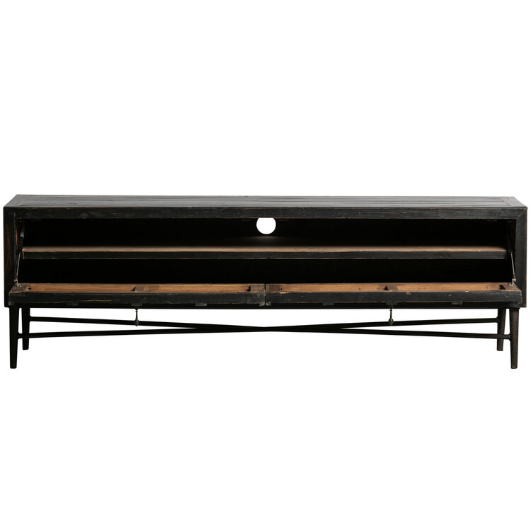 WOOOD Woood | Bequest tv meubel zwart 160cm