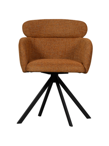 WOOOD Woood | Eetkamerstoel Fenne ginger draaibaar