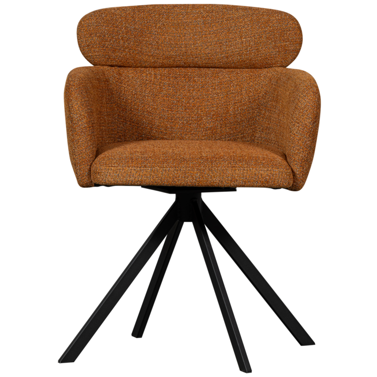 WOOOD Woood | Eetkamerstoel Fenne ginger draaibaar