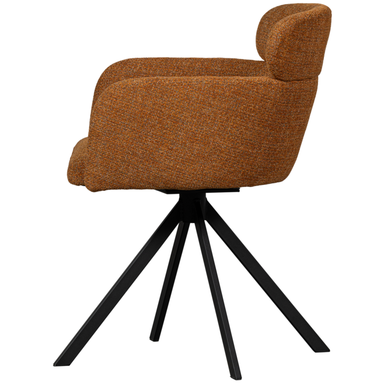 WOOOD Woood | Eetkamerstoel Fenne ginger draaibaar