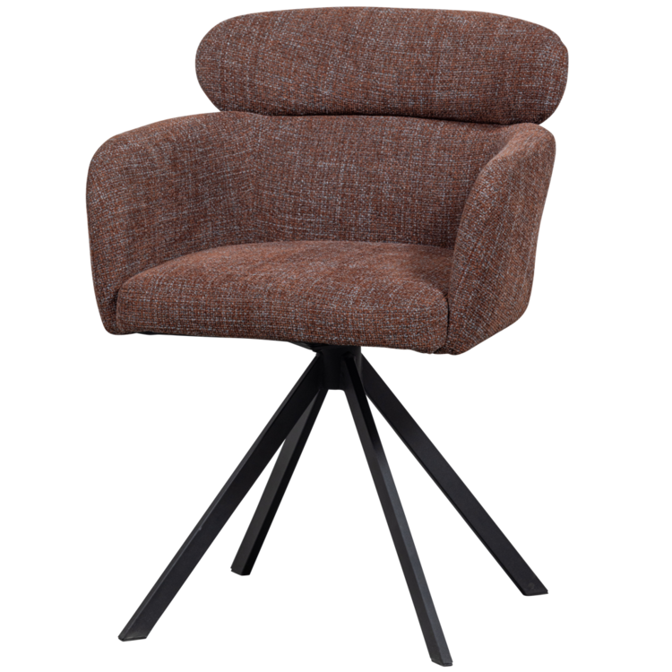 WOOOD Woood | Eetkamerstoel Fenne chestnut draaibaar