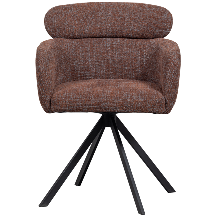 WOOOD Woood | Eetkamerstoel Fenne chestnut draaibaar