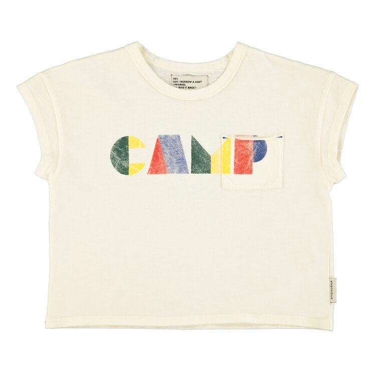 Piupiuchick Piupiuchick | T'shirt ecru multicolor camp