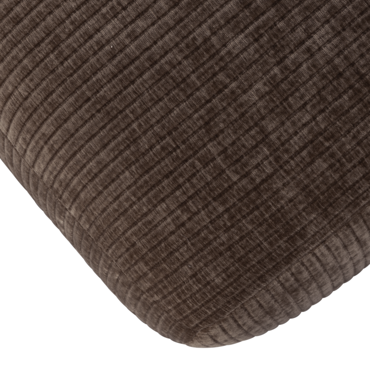 WOOOD. Woood | Bankje Mojo geweven ribstof bruin 160cm