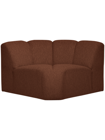 WOOOD Woood | Hoekelement Mojo boucle roest bruin