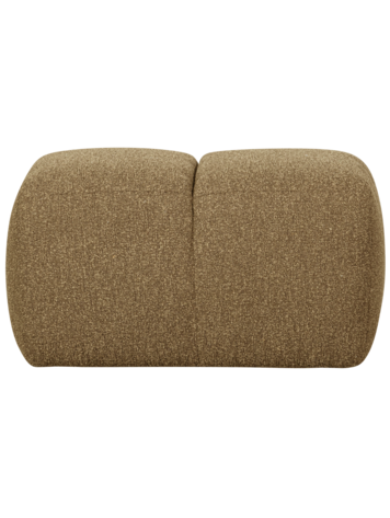 WOOOD Woood | Poef Mojo boucle geel bruin 45x80x60cm