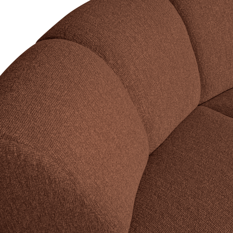 WOOOD Woood | Hoekelement Mojo boucle roest bruin