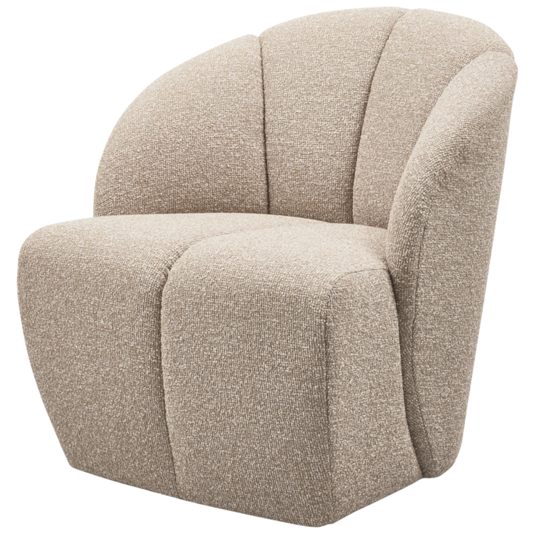 WOOOD Woood | Draaifauteuil Mojo boucle beige