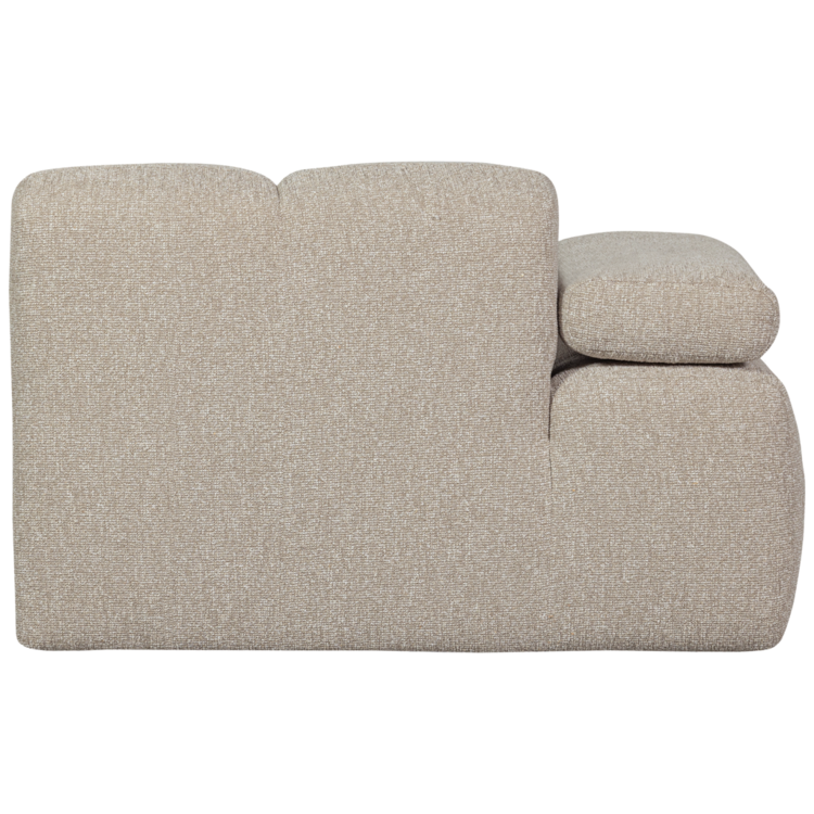 WOOOD Woood | 1-Zits Mojo met arm links boucle beige
