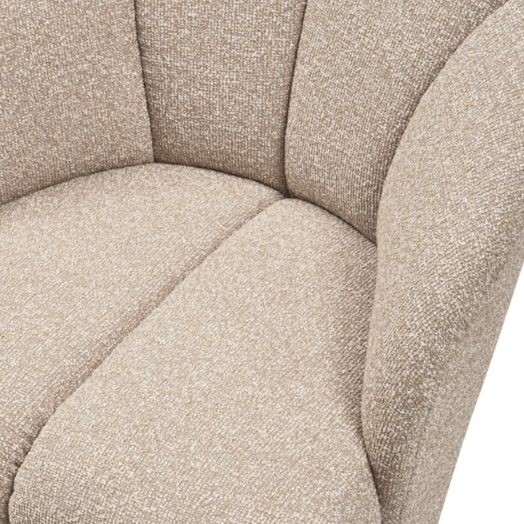 WOOOD Woood | Draaifauteuil Mojo boucle beige