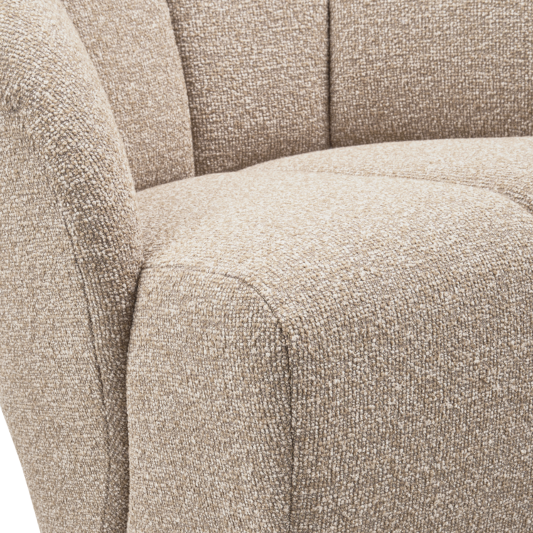 WOOOD Woood | Draaifauteuil Mojo boucle beige