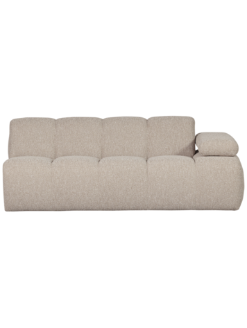 WOOOD Woood | 2-zits Mojo met arm rechts boucle beige