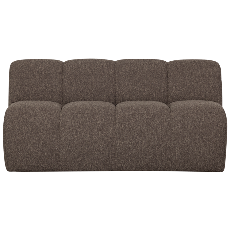 WOOOD Woood | (Eetkamer)bankje Mojo met rugleuning 160cm boucle bruin