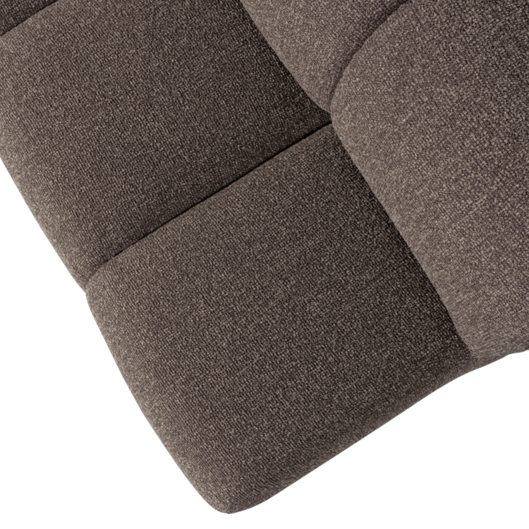 WOOOD Woood | (Eetkamer)bankje Mojo met rugleuning 160cm boucle bruin