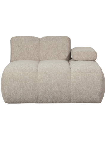 WOOOD Woood | Chaise longue Mojo element rechts boucle beige