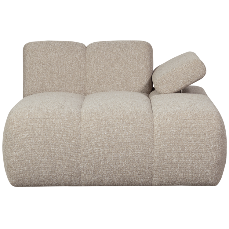 WOOOD Woood | Chaise longue Mojo element rechts boucle beige