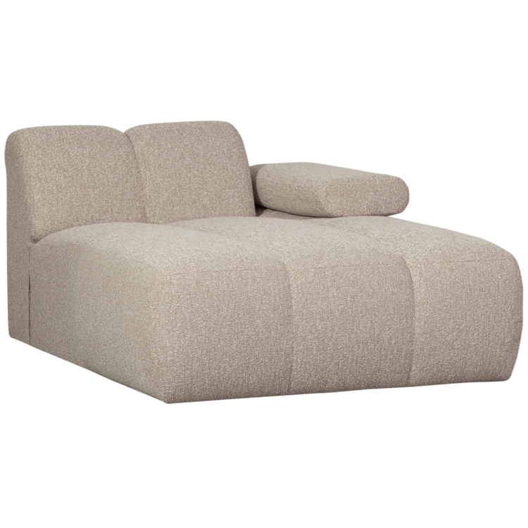 WOOOD Woood | Chaise longue Mojo element rechts boucle beige