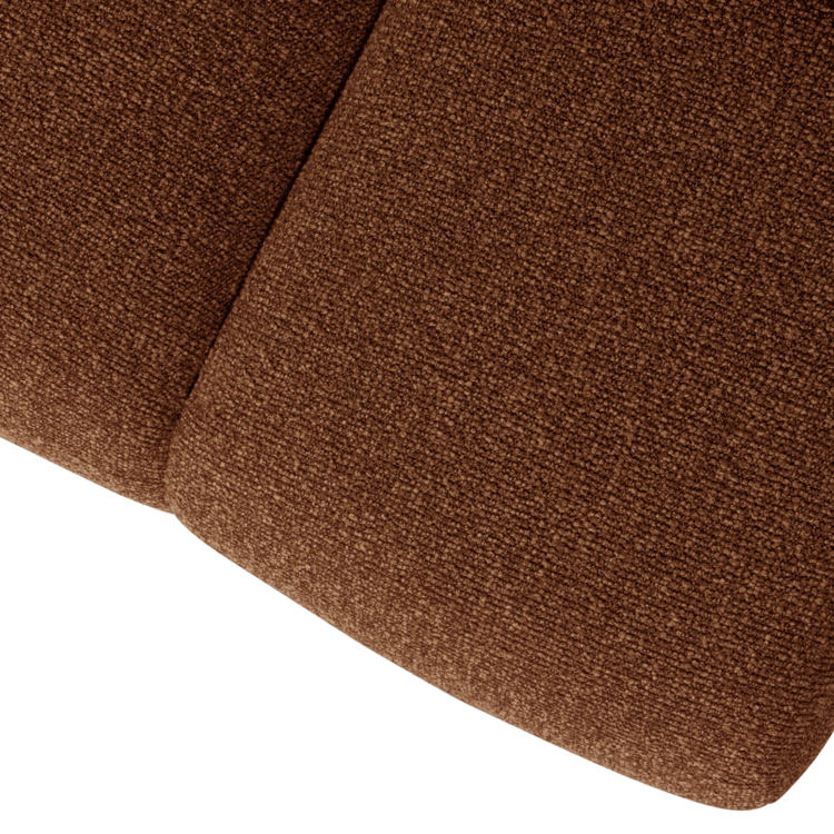 WOOOD Woood | (Eetkamer)bankje Mojo 160cm boucle roestbruin