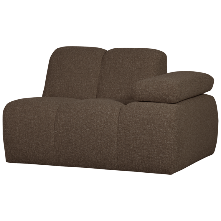 WOOOD Woood | 1-Zits Mojo met arm rechts boucle bruin