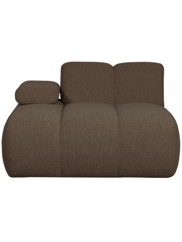 WOOOD Woood | Chaise longue Mojo element links boucle bruin