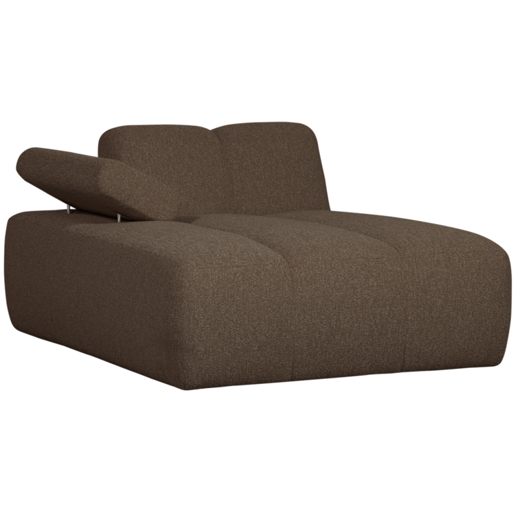 WOOOD Woood | Chaise longue Mojo element links boucle bruin