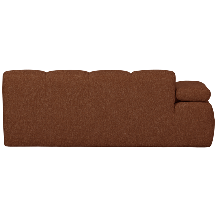 WOOOD. Woood | 2-Zits Mojo met arm links boucle roest bruin