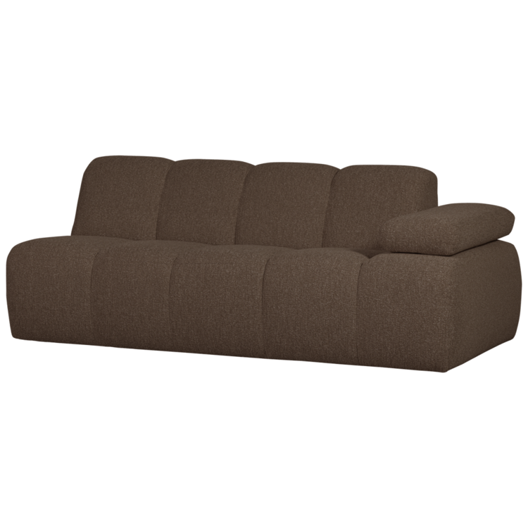 WOOOD Woood | 2-Zits Mojo met arm rechts boucle bruin