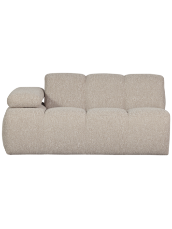 WOOOD Woood | 1,5-zits Mojo met arm links boucle beige