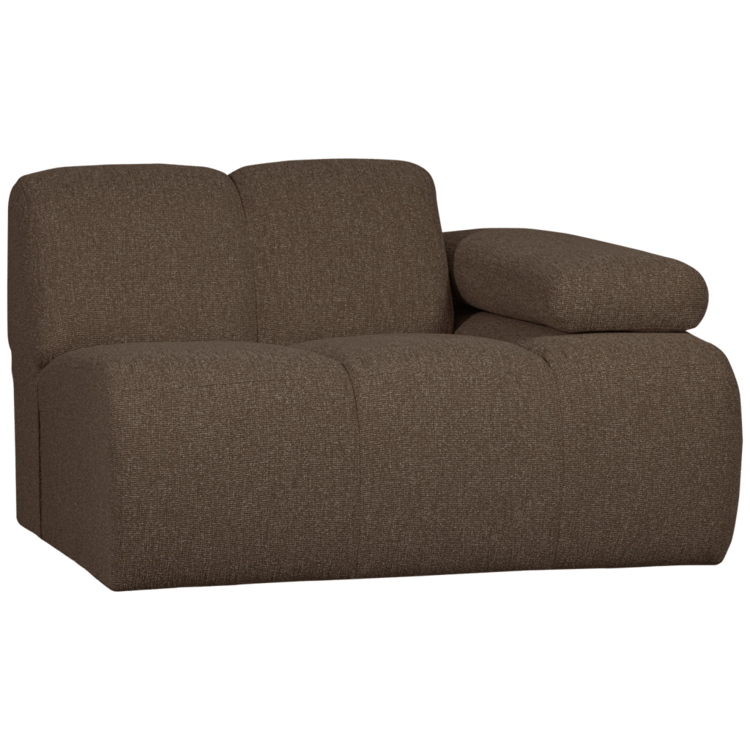 WOOOD Woood | 1-Zits Mojo met arm rechts boucle bruin