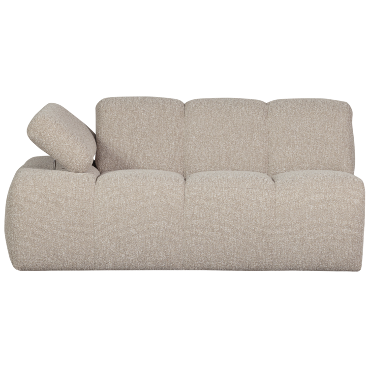 WOOOD Woood | 1,5-zits Mojo met arm links boucle beige