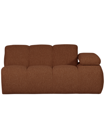 WOOOD Woood | 1,5-zits Mojo met arm rechts boucle roestbruin