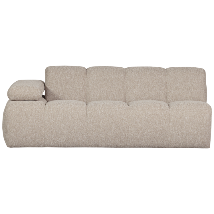 WOOOD Woood | Mojo 2-zits met arm links boucle beige