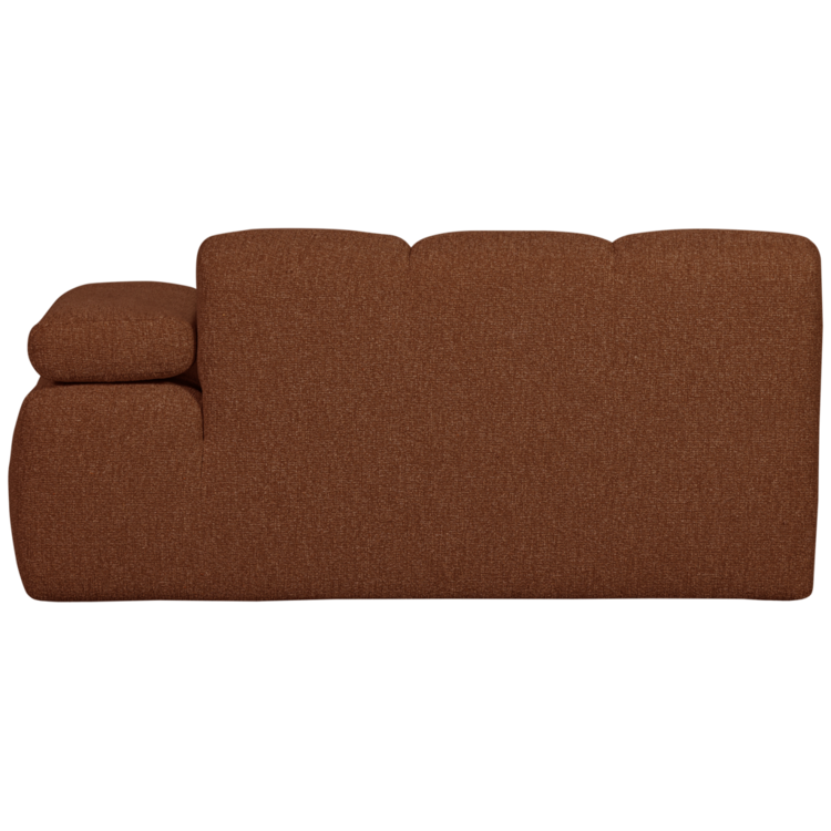 WOOOD Woood | Mojo 1,5-zits met arm rechts boucle roestbruin