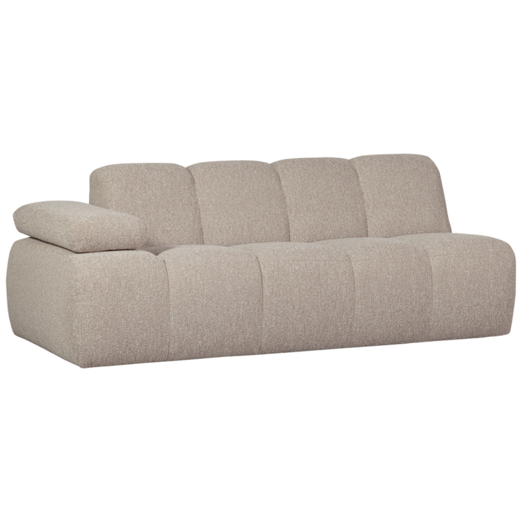 WOOOD Woood | Mojo 2-zits met arm links boucle beige