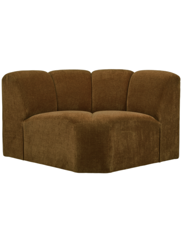 WOOOD Woood | Mojo hoekelement ribstof honinggeel