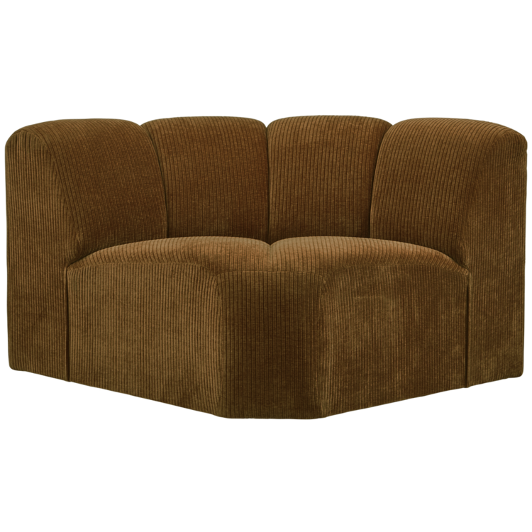 WOOOD Woood | Mojo hoekelement ribstof honinggeel