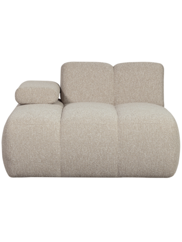 WOOOD Woood | Chaise longue element Mojo links boucle beige